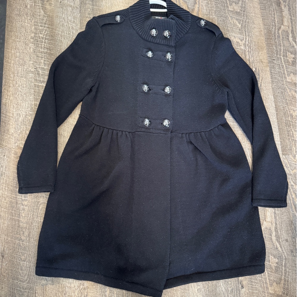 Style & Co. Black Button-Front Sweater